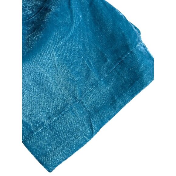 Soft Surroundings Floral Top L Blue Embroidery Tunic Boho Western Old Money Chic - Picture 4 of 12